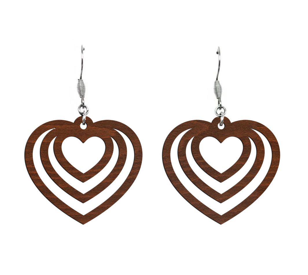 Jsi milována nausnice orech